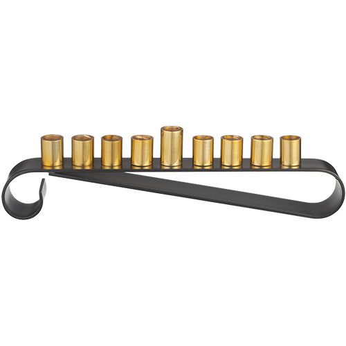 Art Judaica Aluminum Menorah 39.8 cm for Oil 290g